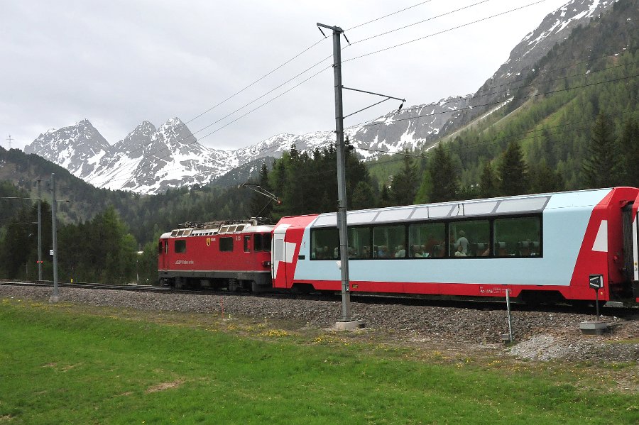 RhB Glacier Express, Allegra Triebwagen und andere (13)